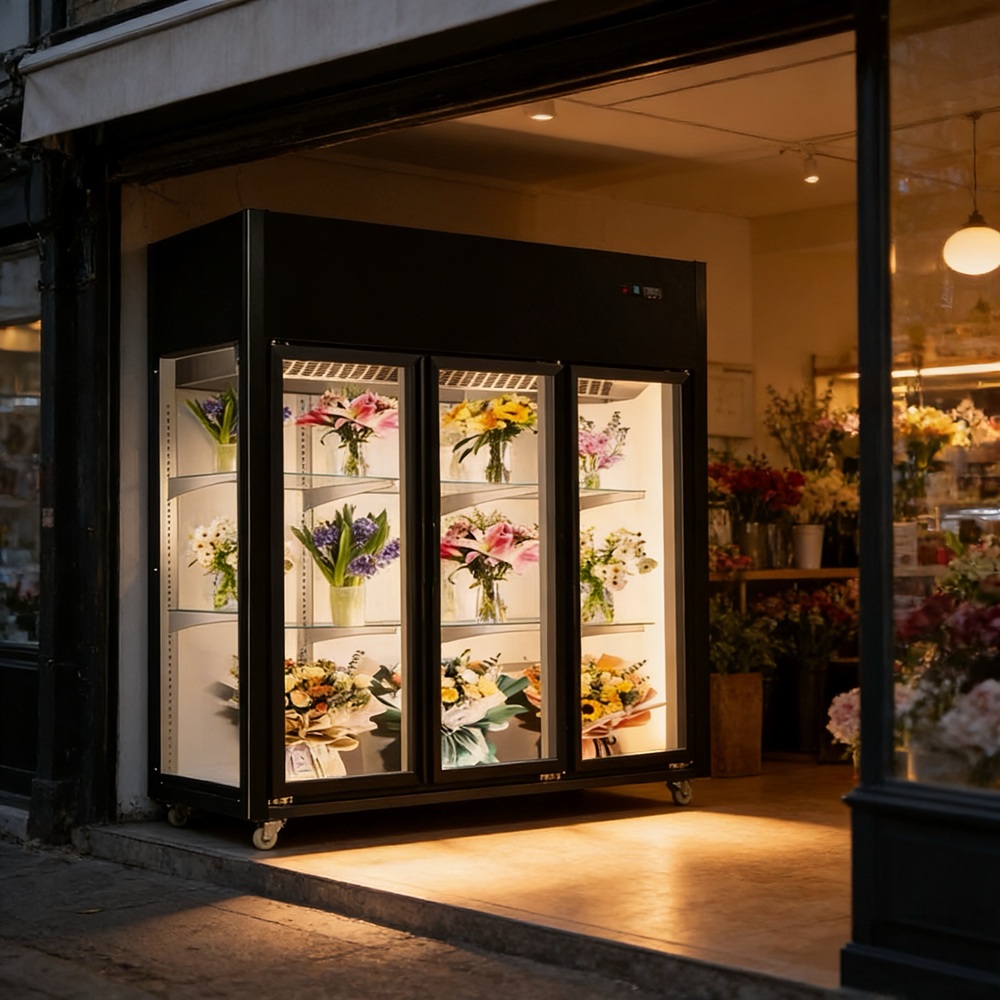 Refrigerated Display Case - Refrigerated Display Case Flowers Flower Vending