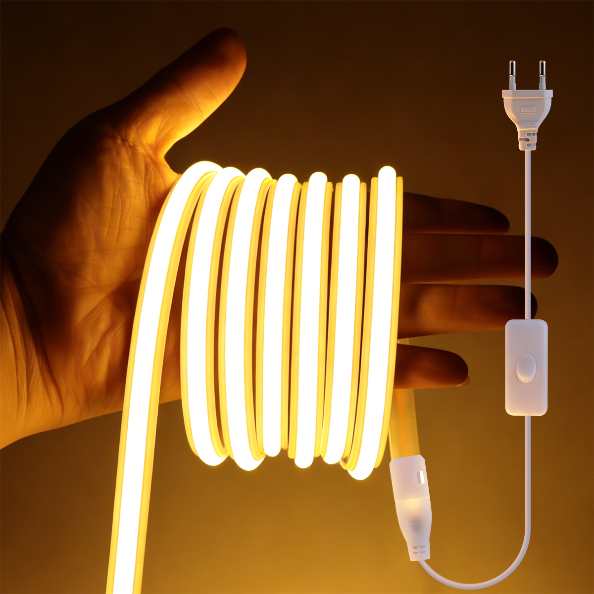 Commercial Kitchen Lighting - 220V COB Led Strip High Density