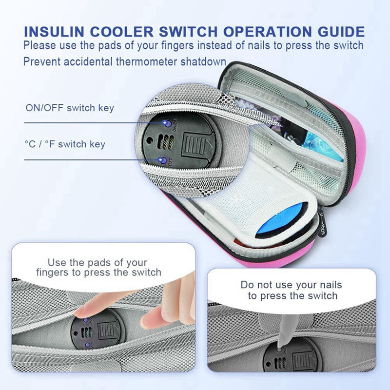 Refrigerated Display Case - Insulin Cooler Diabetes Travel Case with