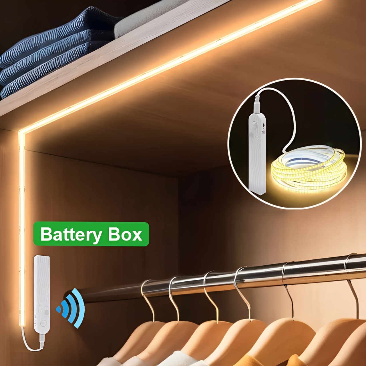 Commercial Kitchen Lighting - 1–5M PIR Motion Sensor LED Strip