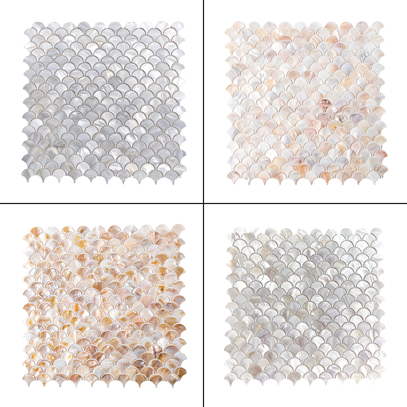 Commercial Kitchen Exhaust - 31x31cm 3D Fish Scale Fan-shaped Shell