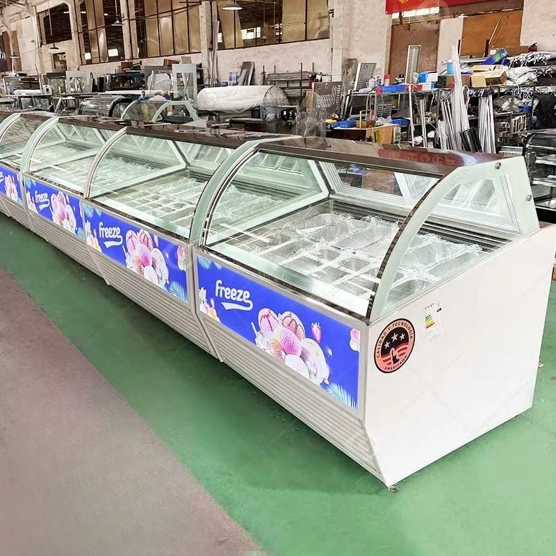 Refrigerated Display Case - Popsicle Display Counter Show Case Italian