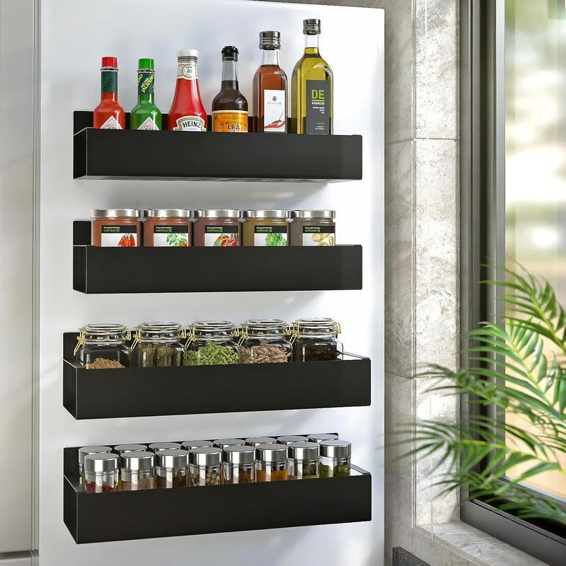 Commercial Kitchen Shelving - Magnetic Spice Rack for Refrigerator, Kitchen