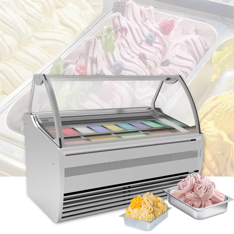 Refrigerated Display Case - Hot Sale Ice Cream Display Freezer