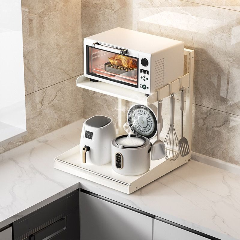 Commercial Kitchen Microwave - Microwave oven rack Adjustable pull-out multi-layer