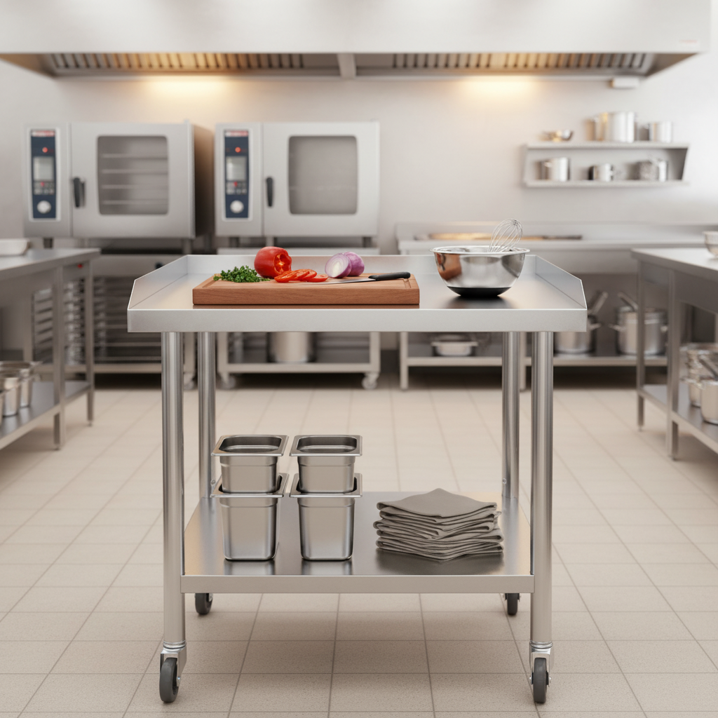 2-Tier Stainless Steel Commerc - Commercial Kitchen Tables recensie en prijs