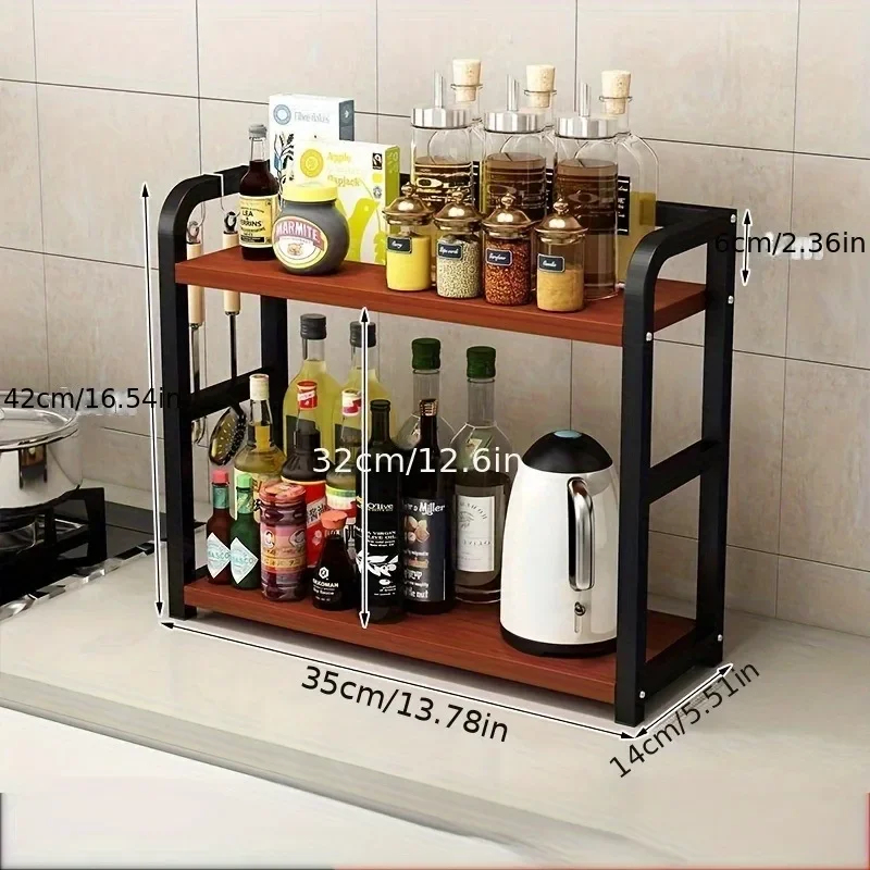1pc 2-Tier Metal Countertop Sh - Commercial Kitchen Shelving recensie en prijs