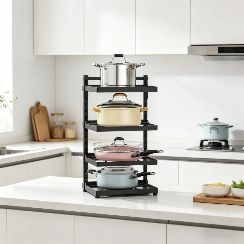 Multi-Layer Adjustable Pot Rac - Commercial Kitchen Shelving recensie en prijs