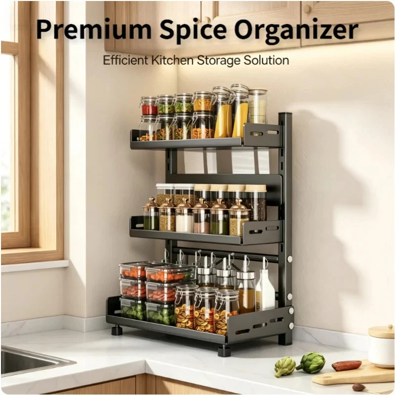3 Tier Adjustable Metal Spice  - Commercial Kitchen Shelving recensie en prijs