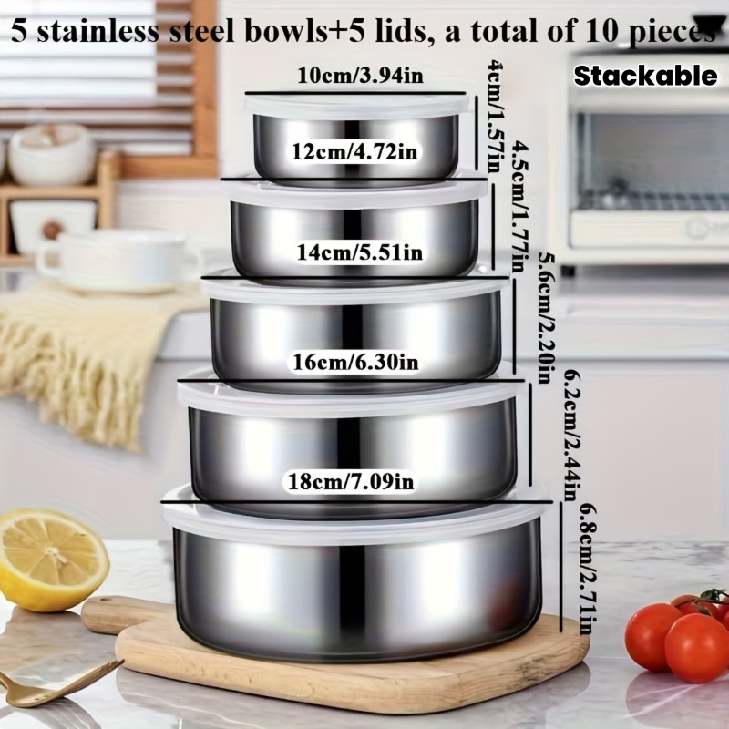 5-Piece Stainless Steel Food C - Commercial Kitchen Dishwasher recensie en prijs