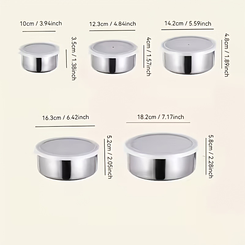 5-Piece Stainless Steel Food C - Commercial Kitchen Dishwasher recensie en prijs