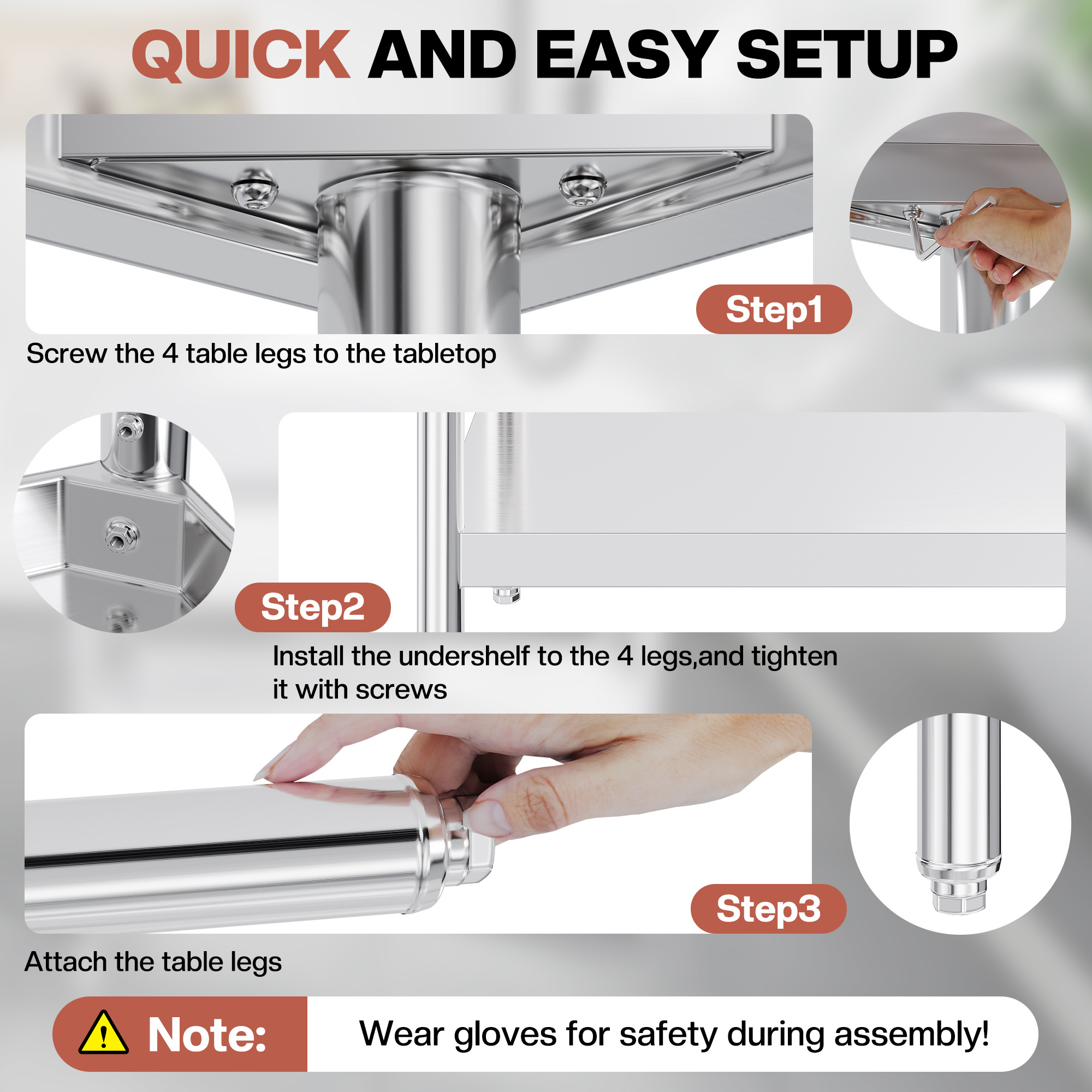 30×48–30×108 Inch Stainless St - Commercial Kitchen Tables recensie en prijs