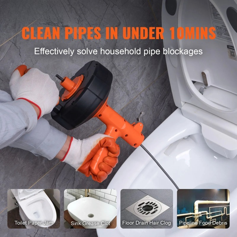 Drain Cleaner Machine 25FT Aut - Commercial Kitchen Manufacturers recensie en prijs