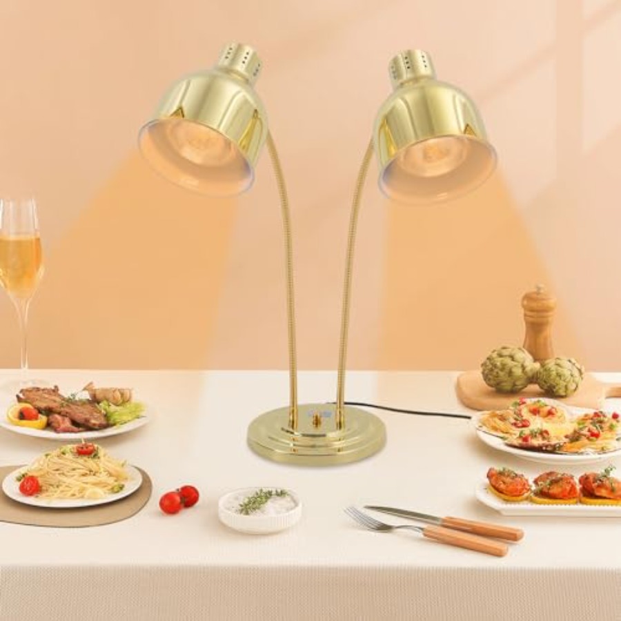 2-Head Food Warmer Lamp for Re - Commercial Kitchen recensie en prijs