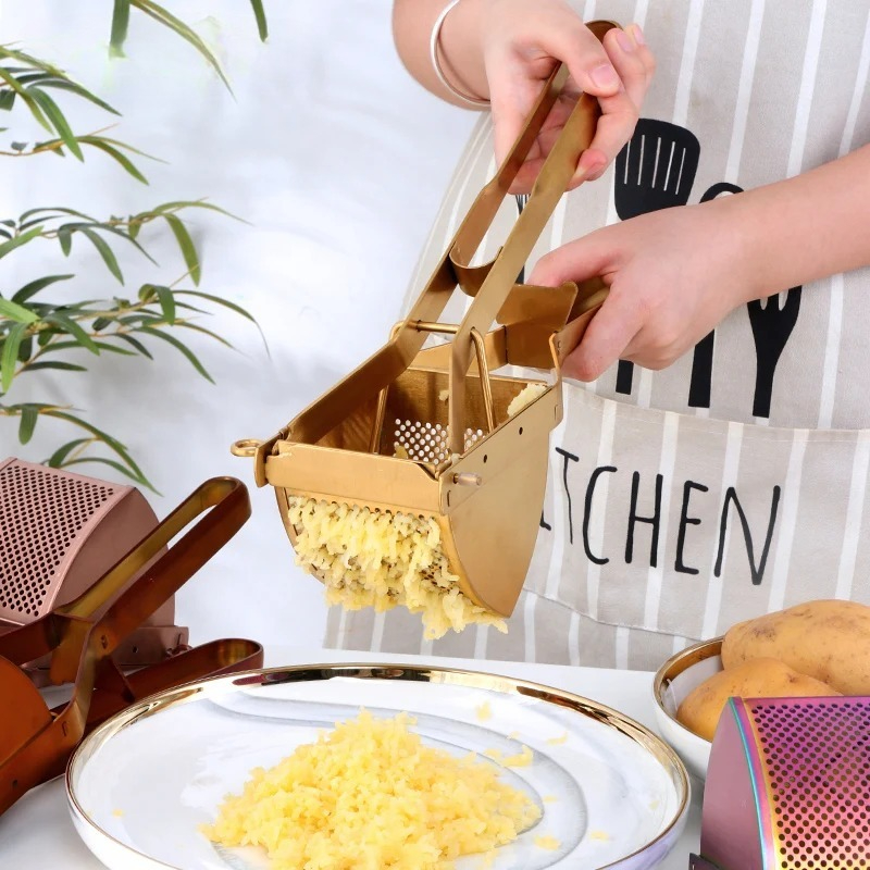 1pc Gold Potato Ricer Manual L - Commercial Kitchen Manufacturers recensie en prijs