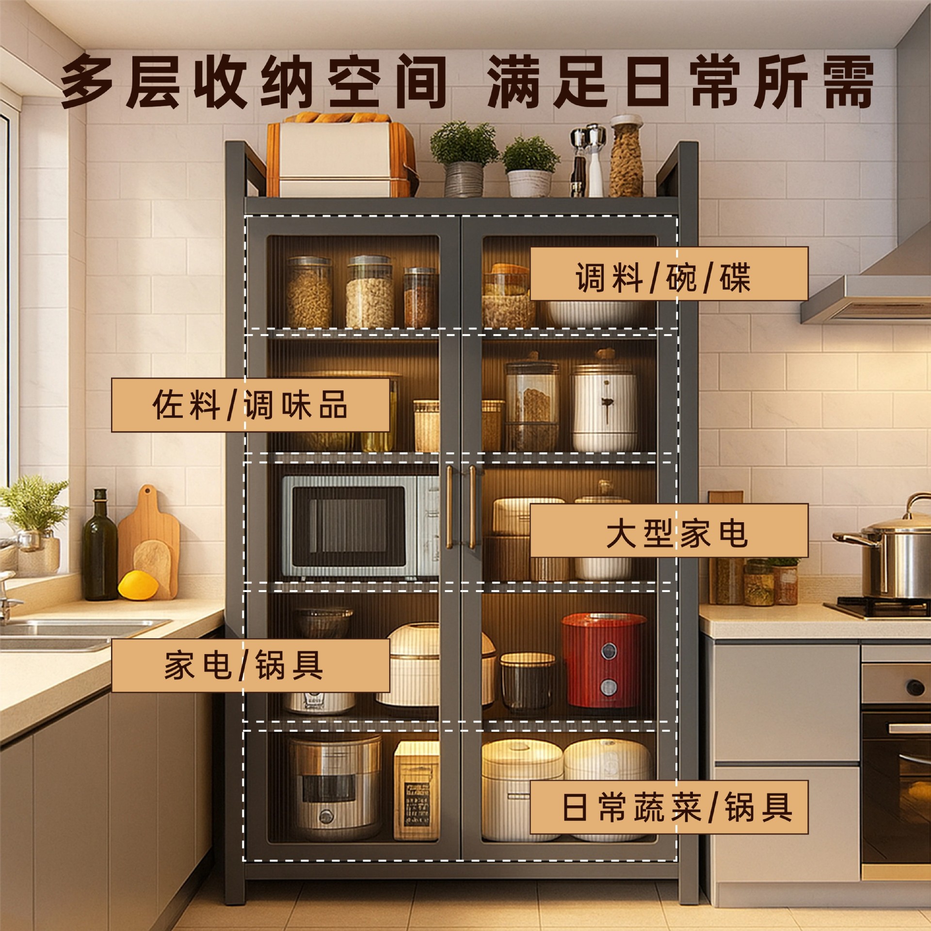 Kitchen multi-functional rack  - Commercial Kitchen Microwave recensie en prijs