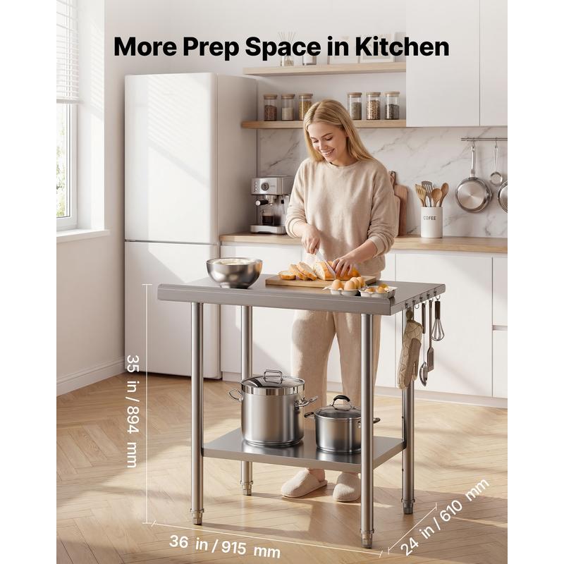 Stainless Steel Work Table, 24 - Commercial Kitchen Tables recensie en prijs