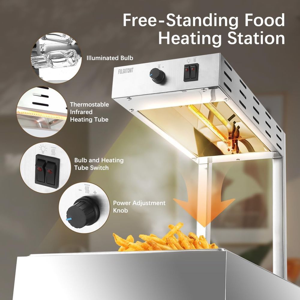 French Fry Warmer, Commercial  - Commercial Kitchen Lighting recensie en prijs