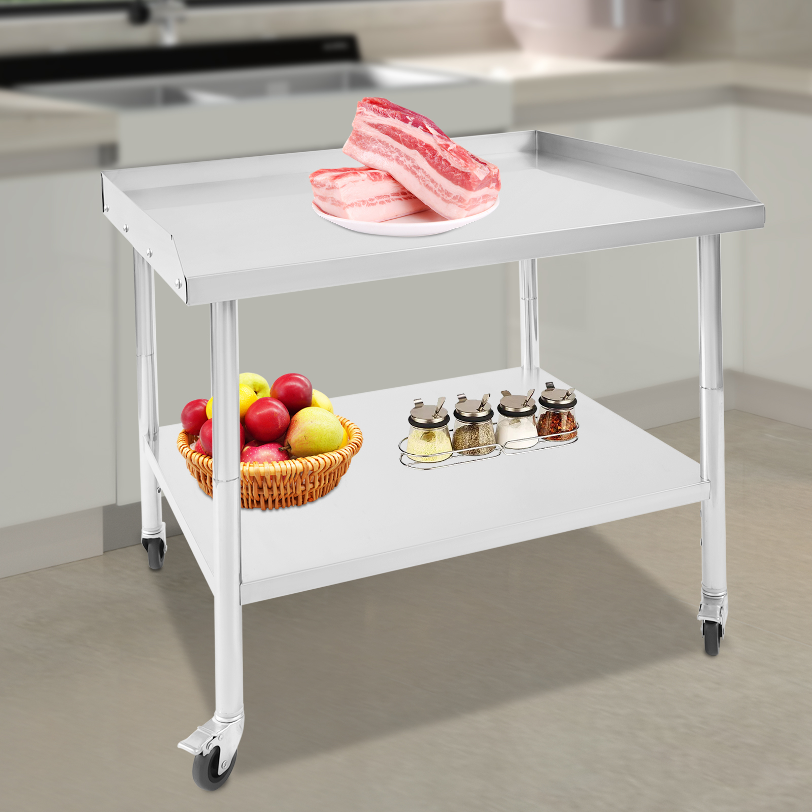 2-Tier Work Table 91*76*76cm S - Commercial Kitchen Tables recensie en prijs