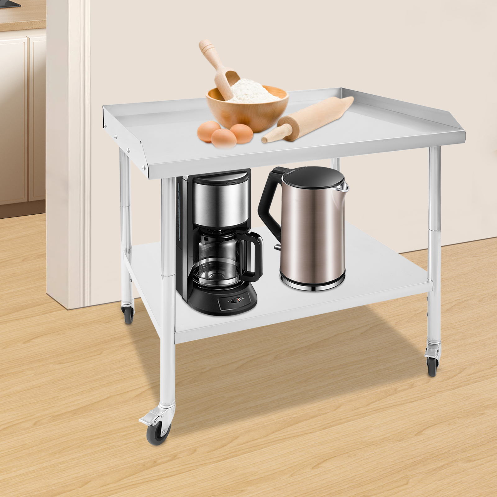 2-Tier Work Table 91*76*76cm S - Commercial Kitchen Tables recensie en prijs