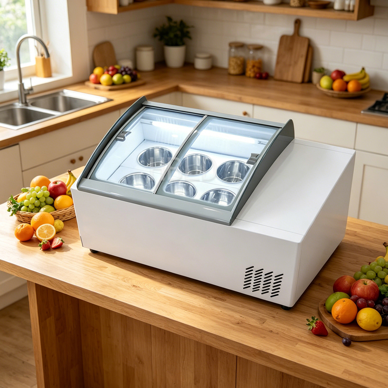 Commercial Refrigerated Ice Cr - Refrigerated Display Case recensie en prijs