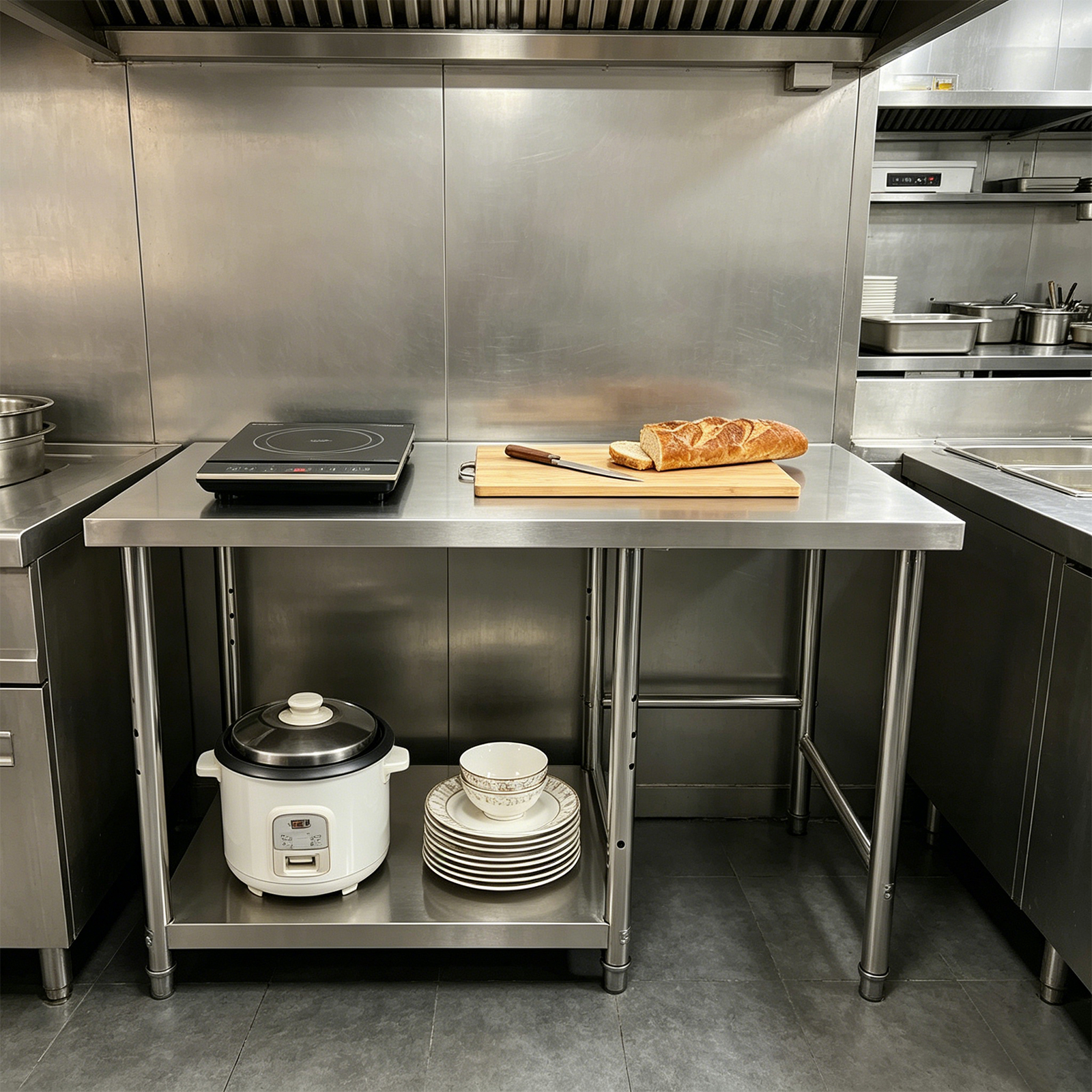 Stainless Steel Prep & Work Ta - Commercial Kitchen Tables recensie en prijs