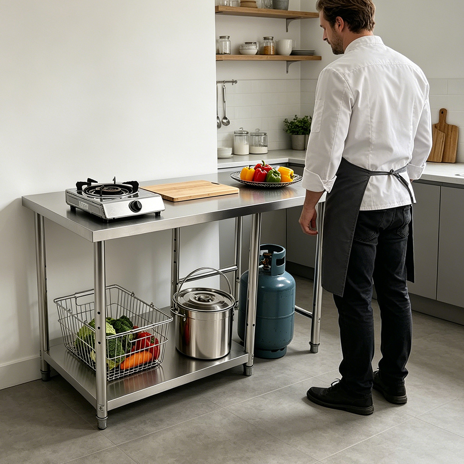 Stainless Steel Prep & Work Ta - Commercial Kitchen Tables recensie en prijs