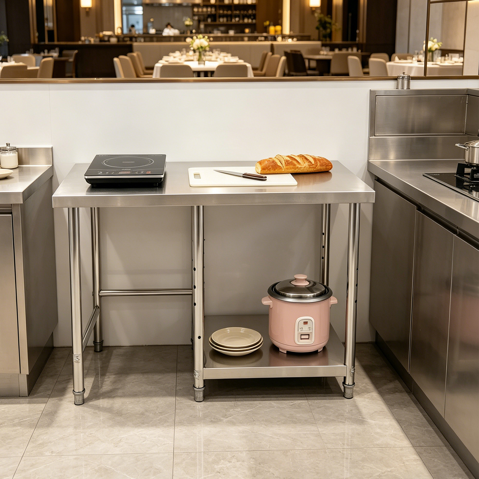 Stainless Steel Prep & Work Ta - Commercial Kitchen Tables recensie en prijs