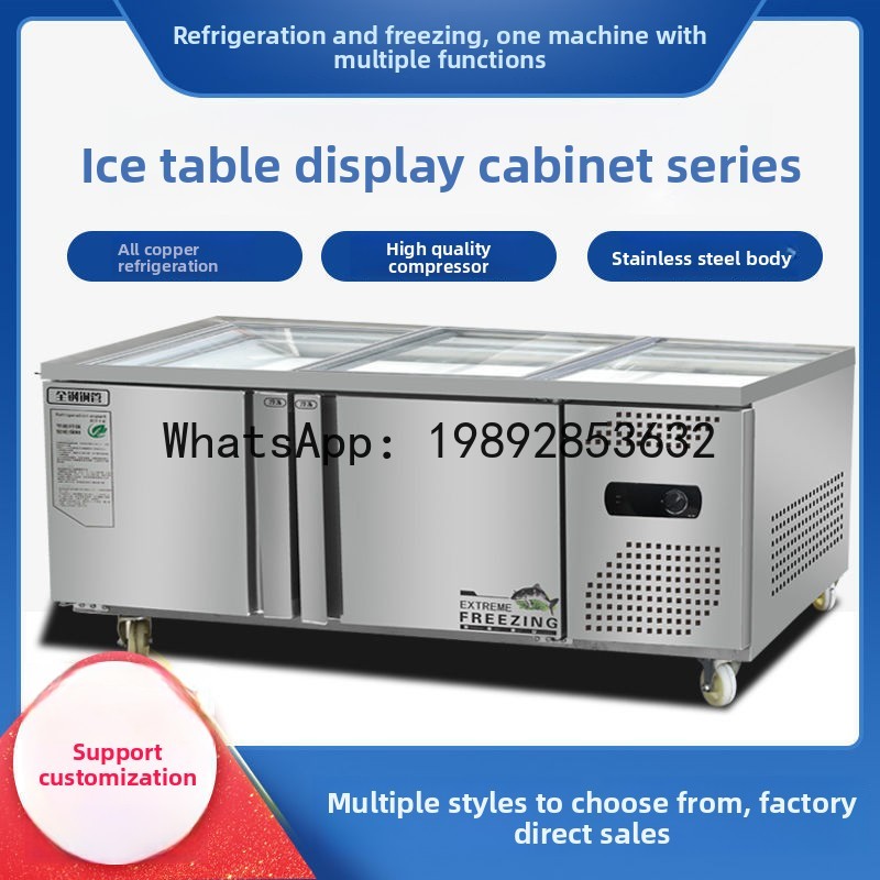 Seafood ice display case refri - Refrigerated Display Case recensie en prijs