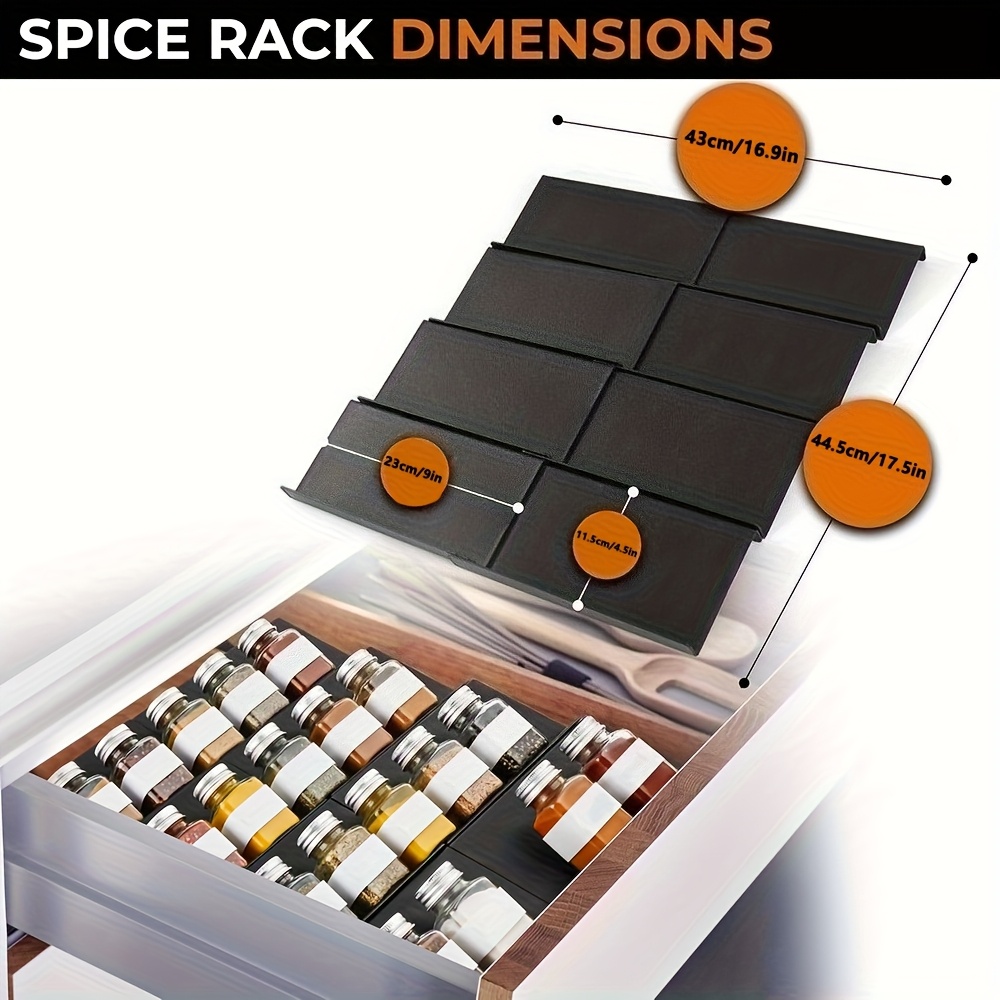 6pcs Expandable Spice Drawer O - Commercial Kitchen Shelving recensie en prijs